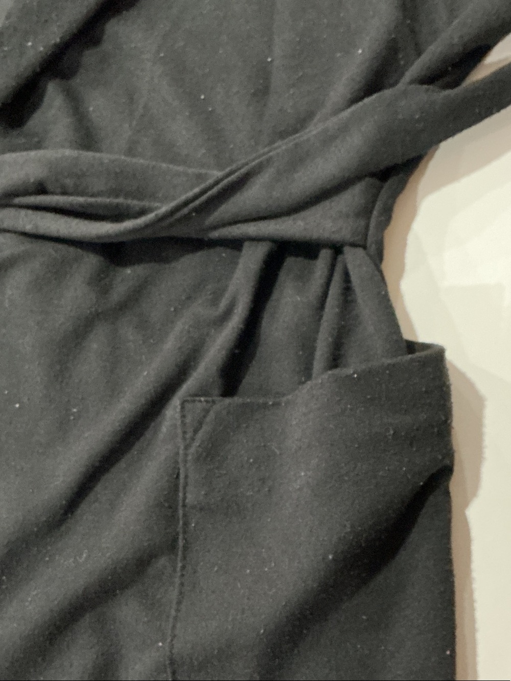 Jones New York Black Hooded Wrap Cardigan - Picture 12 of 14